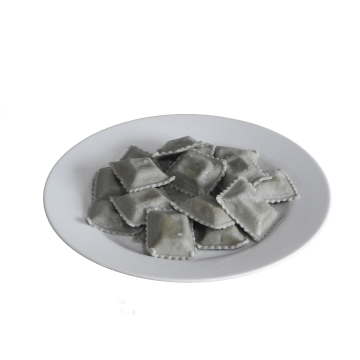 Massa de Batata Roxa com  Recheio Lombo Suíno