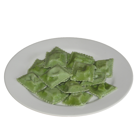 Massa de  Manjericão com  Recheio Ricota e Nozes