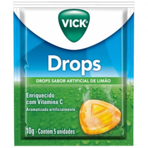 Vick Pastilha Sabor Limão 2g c/ 5 Pastilhas