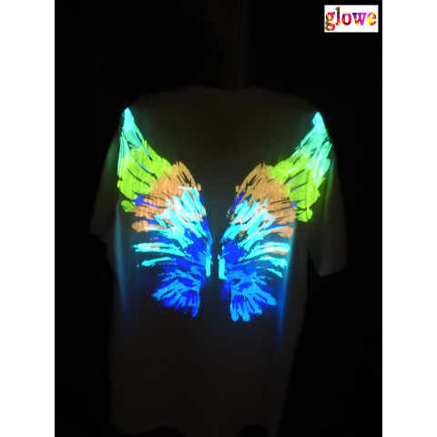 camisata asa fosforescente glowe brilha no escuro