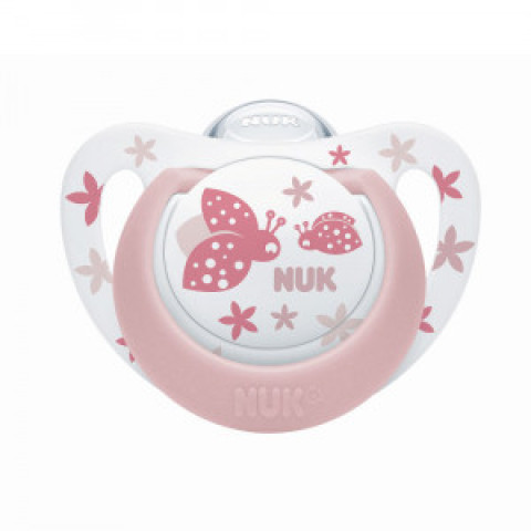 Chupeta Nuk Decorada Silicone Ortodôntica
